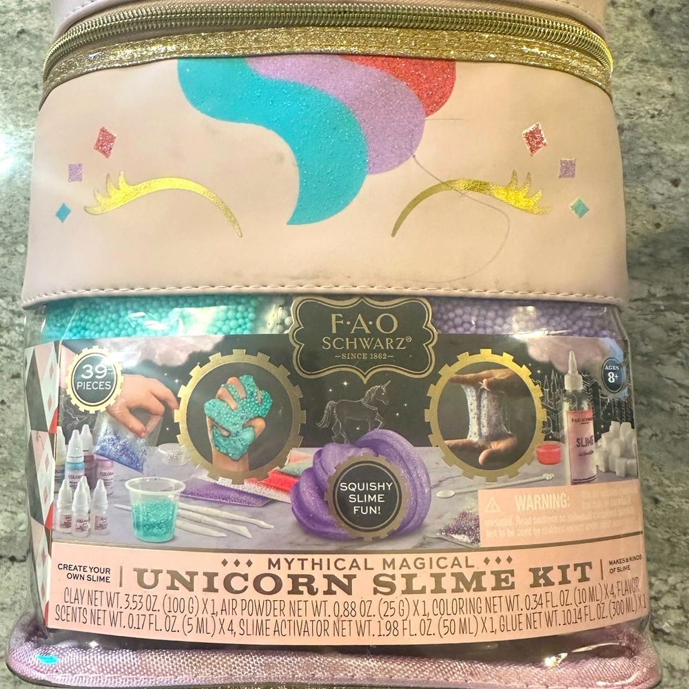 FAO Unicorn Slime kit. 39 pieces brand new in package